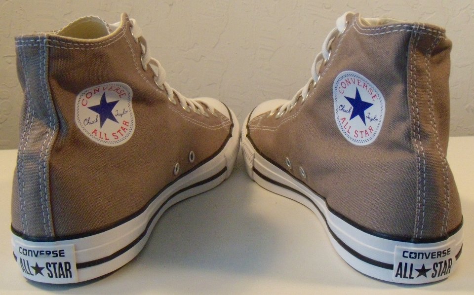 light brown high top converse